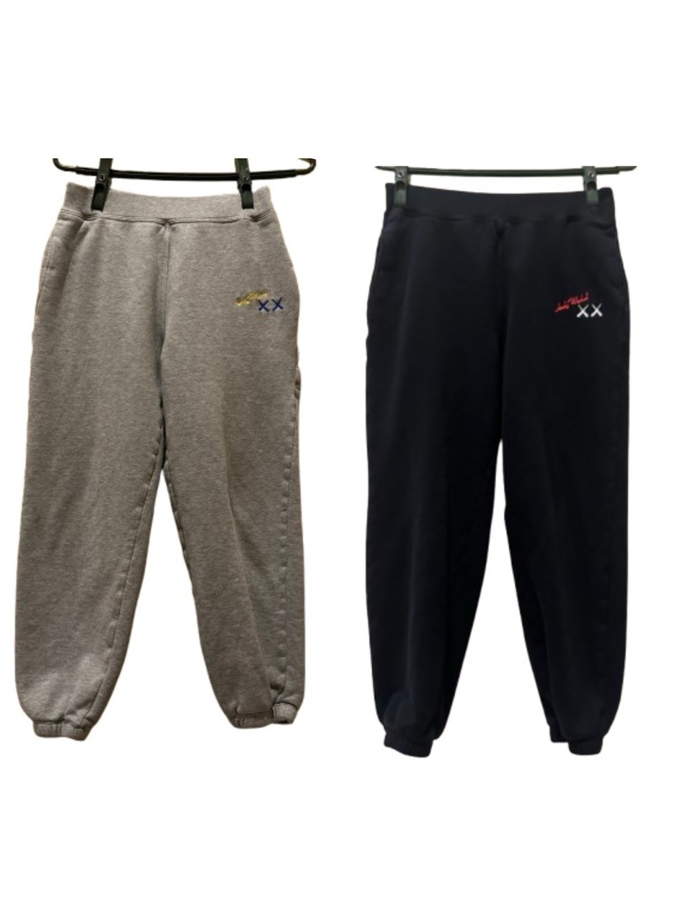 Uniqlo x Kaws Kids 2 Pairs Sweatpants Gray/Black Size 9-10 School Activewear